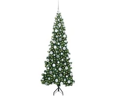 Kampinis dirbtinis Kalėdų medis Žalia 180 cm PVC ir metalas