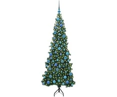 Kampinis dirbtinis Kalėdų medis Žalia 180 cm PVC ir metalas