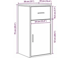 Kampinis rašomasis stalas Pilkas Sonoma 102 x 88 x 75 cm
