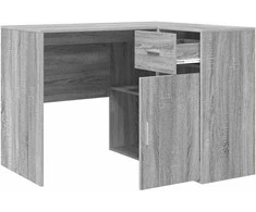 Kampinis rašomasis stalas Pilkas Sonoma 102 x 88 x 75 cm