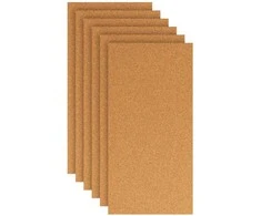Kamščio plokštė 6 pcs 100 x 50 x 1 cm Kamščiamedžio žievė Ruda