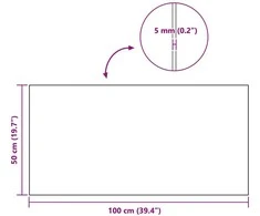 Kamščio plokštė 6 pcs Ruda 100 x 50 cm Kamščiamedžio žievė