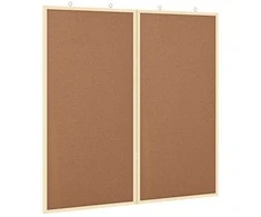 Pranešimų lenta Ruda 80 x 80 x 1.4 cm Pušies masyvas