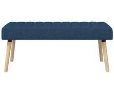 Kanalo paminkštintas suolas Mėlyna 110 x 40 x 46 cm Audinys