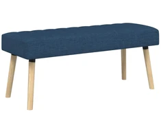 Kanalo paminkštintas suolas Mėlyna 110 x 40 x 46 cm Audinys