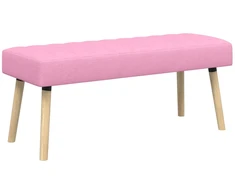 Kanalo paminkštintas suolas Rožinė 110 x 40 x 46 cm Audinys