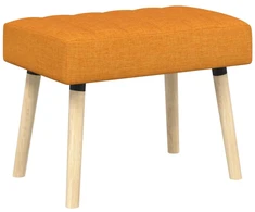 Kanalo paminkštintas suolas Tamsiai geltona 60 x 40 x 45 cm