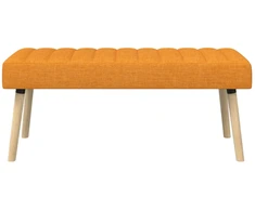 Kanalo paminkštintas suolas Tamsiai geltona 110 x 40 x 46 cm