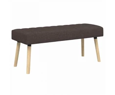 Kanalo paminkštintas suolas Tamsiai rudas 110 x 40 x 46 cm