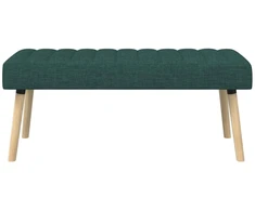 Kanalo paminkštintas suolas Tamsiai žalia 110 x 40 x 46 cm