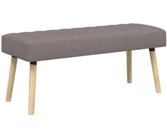 Kanalo paminkštintas suolas Taupe 110 x 40 x 46 cm Audinys