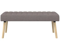 Kanalo paminkštintas suolas Taupe 110 x 40 x 46 cm Audinys
