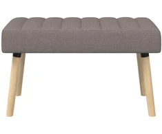 Kanalo paminkštintas suolas Taupe 80 x 40 x 46 cm Audinys