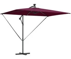 Skėtis nuo saulės Bordo raudona 294 x 200 x 270 cm
