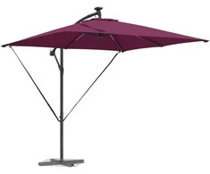 Skėtis nuo saulės Bordo raudona 249 x 249 x 250 cm