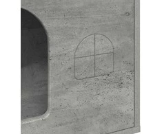 Katės namelis Betoninė 51 x 30 x 52 cm Apdirbta mediena