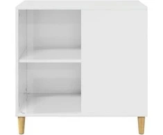 Katės namelis Blizgus baltas 72 x 42.5 x 70 cm Apdirbta mediena