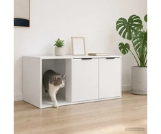 Katės narvo baldai Balta 100 x 49 x 45 cm Apdirbta mediena