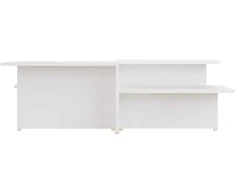 Kavos staliukai, 2vnt., balti, 111,5x50x33cm, apdirbta mediena
