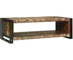 Kavos staliukas 120 x 50 x 38 cm Kietas atkurtas medis