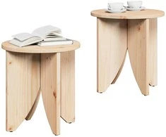 Kavos staliukas 2 pcs Natūrali