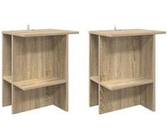 Kavos staliukas 2 pcs Sonoma ąžuolas 40 x 30 x 49 cm