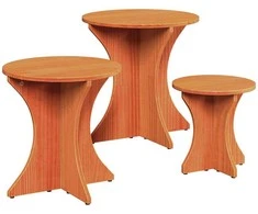 Kavos staliukas 3 pcs Vaško ruda