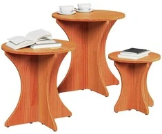 Kavos staliukas 3 pcs Vaško ruda