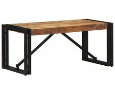 Kavos staliukas 80x40x35 cm Masyvus Rough Wood Mango