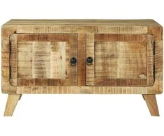 Kavos staliukas Ruda 80 x 54 x 45 cm Kietas mango medis