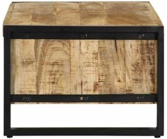 Kavos staliukas 90x50x36 cm Masyvus Rough Wood Mango