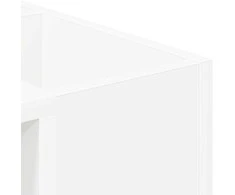 Kavos staliukas Balta 101,5 x 50 x 37 cm Apdirbta mediena