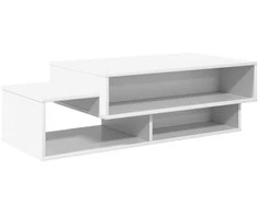 Kavos staliukas Balta 105 x 50 x 32,5 cm Apdirbta mediena