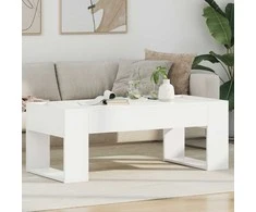 Kavos staliukas Balta 110 x 50 x 41 cm Apdirbta mediena