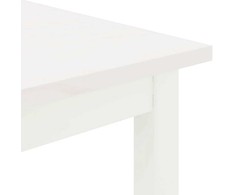 Kavos staliukas Balta 70 x 50 x 36 cm Kietos pušies mediena