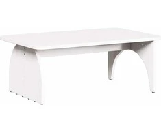 Kavos staliukas Balta 80 x 50 x 31 cm Pušies masyvas