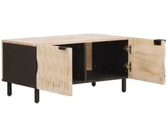 Kavos staliukas Balta 80 x 50 x 40 cm Kietas mango medis