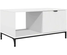 Kavos staliukas Balta 90 x 49 x 46 cm Apdirbta mediena