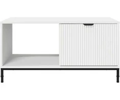 Kavos staliukas Balta 90 x 49 x 46 cm Apdirbta mediena