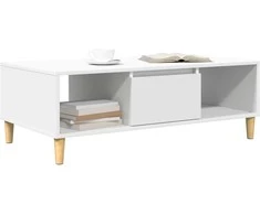 Kavos staliukas Balta 102 x 55 x 35 cm Apdirbta mediena