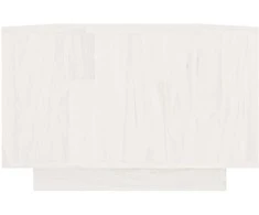 Kavos staliukas, baltas, 110x50x33,5cm, pušies medienos masyvas