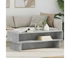 Kavos staliukas Betono pilka 100 x 46 x 35 cm Apdirbta mediena