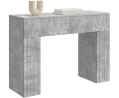 Kavos staliukas Betono pilka 102 x 35 x 75 cm Apdirbta mediena