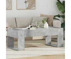 Kavos staliukas Betono pilka 110 x 50 x 41 cm Apdirbta mediena