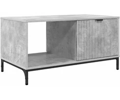 Kavos staliukas Betono pilka 90 x 49 x 46 cm Apdirbta mediena