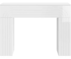 Kavos staliukas Itin blizgi balta 102 x 35 x 75 cm