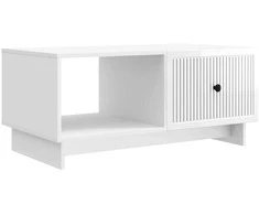 Kavos staliukas Itin blizgi balta 90 x 50 x 40 cm