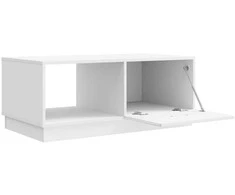 Kavos staliukas Itin blizgi balta 90 x 50 x 37 cm
