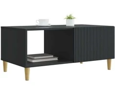 Kavos staliukas Juoda 90 x 50 x 40 cm Apdirbta mediena