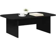 Kavos staliukas Juoda 93 x 53 x 33 cm Apdirbta mediena